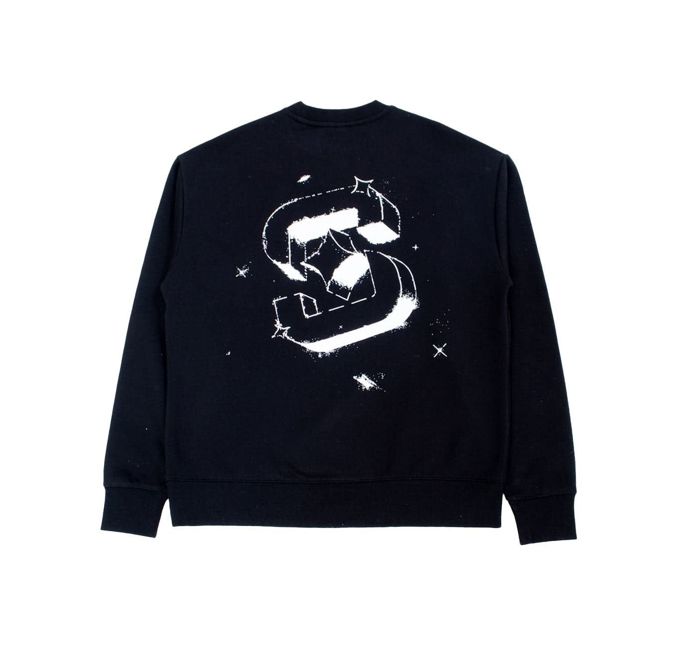 Shuffle Crewneck - Black - 1blkcrewbackflat